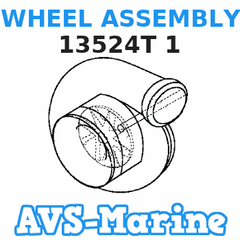 13524T 1 WHEEL ASSEMBLY Mercruiser 