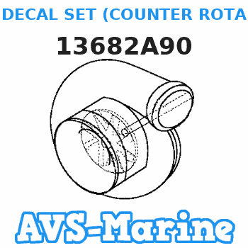 13682A90 DECAL SET (COUNTER ROTATION) Mercruiser 