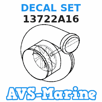13722A16 DECAL SET Mercruiser 