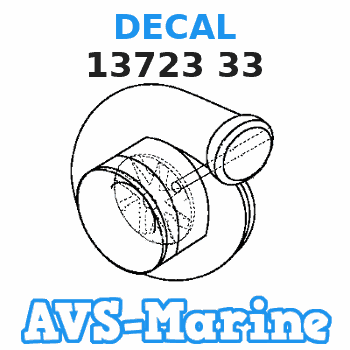 13723 33 DECAL Mercruiser 