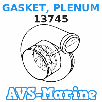 13745 GASKET, PLENUM Mercruiser 