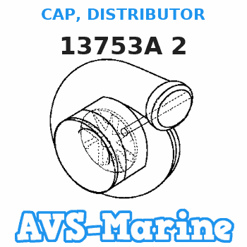 13753A 2 CAP, DISTRIBUTOR Mercruiser 
