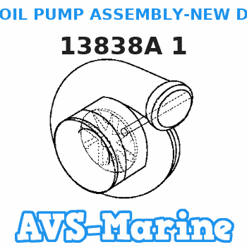 13838A 1 OIL PUMP ASSEMBLY-NEW DEISNG CAST IRON PUMP Mercruiser 