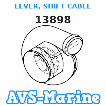 13898 LEVER, SHIFT CABLE Mercruiser 