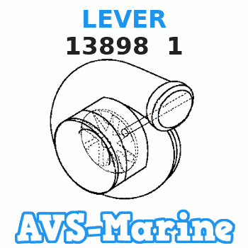 13898 1 LEVER Mercruiser 