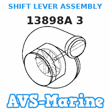13898A 3 SHIFT LEVER ASSEMBLY Mercruiser 