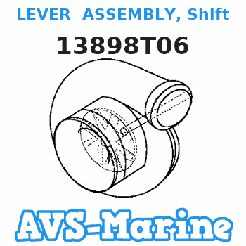 13898T06 LEVER ASSEMBLY, Shift Mercruiser 