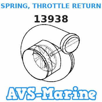 13938 SPRING, THROTTLE RETURN Mercruiser 