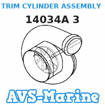 14034A 3 TRIM CYLINDER ASSEMBLY (STBD) Mercruiser 