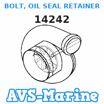 14242 BOLT, OIL SEAL RETAINER Mercruiser 