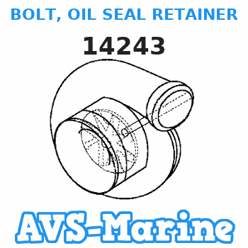 14243 BOLT, OIL SEAL RETAINER Mercruiser 