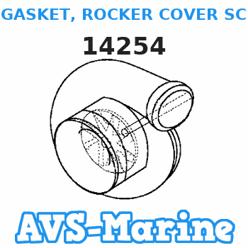 14254 GASKET, ROCKER COVER SCREW Mercruiser 