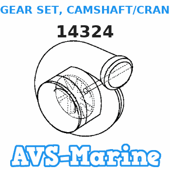 14324 GEAR SET, CAMSHAFT/CRANKSHAFT (R.H. ROTATION) Mercruiser 