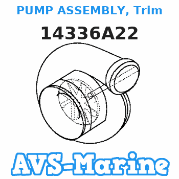 14336A22 PUMP ASSEMBLY, Trim Mercruiser 