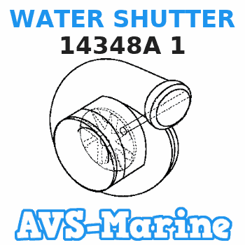 14348A 1 WATER SHUTTER Mercruiser 