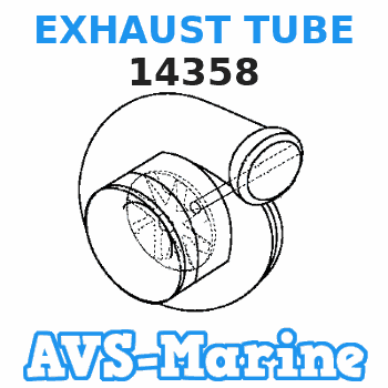 14358 EXHAUST TUBE Mercruiser 