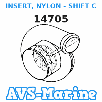 14705 INSERT, NYLON - SHIFT CABLE Mercruiser 