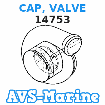 14753 CAP, VALVE Mercruiser 