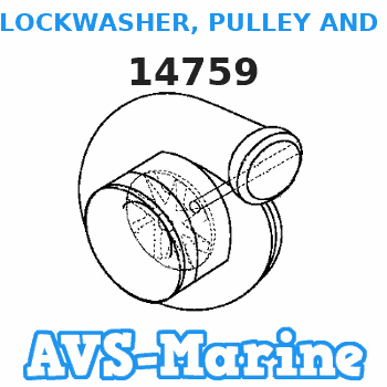 14759 LOCKWASHER, PULLEY AND HARMONIC BALANCER BOLT Mercruiser 