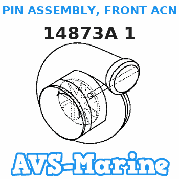 14873A 1 PIN ASSEMBLY, FRONT ACNHOR Mercruiser 