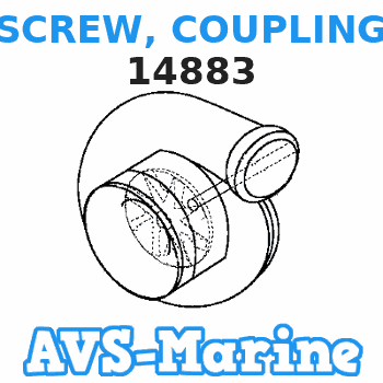14883 SCREW, COUPLING Mercruiser 
