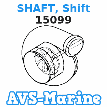 15099 SHAFT, Shift Mercruiser 
