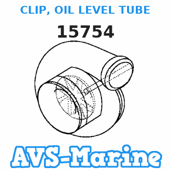 15754 CLIP, OIL LEVEL TUBE Mercruiser 