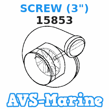 15853 SCREW (3") Mercruiser 