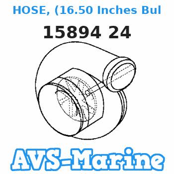 15894 24 HOSE, (16.50 Inches Bulk), Breather Mercruiser 
