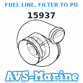 15937 FUEL LINE, FILTER TO PUMP Mercruiser 