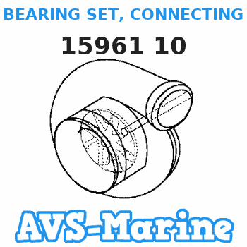 15961 10 BEARING SET, CONNECTING ROD (.010 U.S.) Mercruiser 