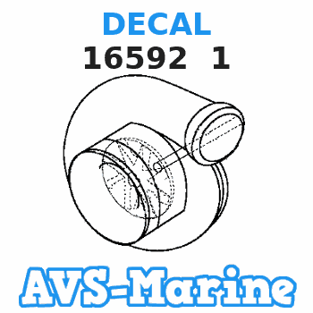 16592 1 DECAL Mercruiser 