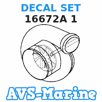 16672A 1 DECAL SET Mercruiser 