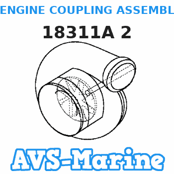 18311A 2 ENGINE COUPLING ASSEMBLY Mercruiser 