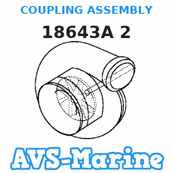 18643A 2 COUPLING ASSEMBLY Mercruiser 