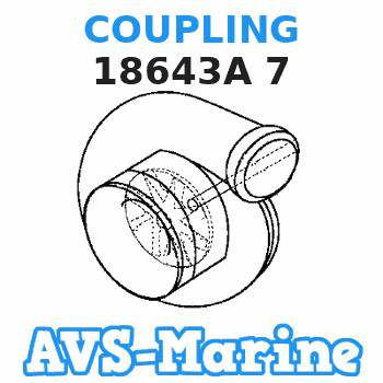 18643A 7 COUPLING Mercruiser 