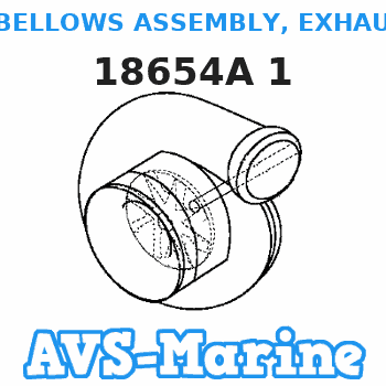 18654A 1 BELLOWS ASSEMBLY, EXHAUST Mercruiser 