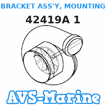 42419A 1 BRACKET ASS'Y, MOUNTING - HYD. PUMP (FLOOR MOUNTED) Mercruiser 