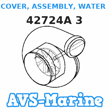 42724A 3 COVER, ASSEMBLY, WATER POCKET COVER Mercruiser 