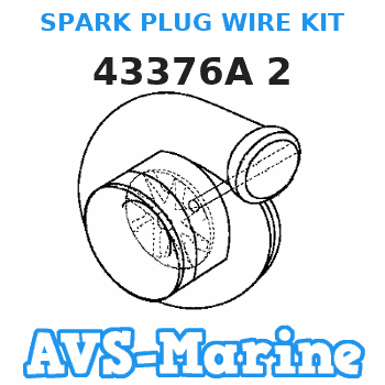 43376A 2 SPARK PLUG WIRE KIT Mercruiser 