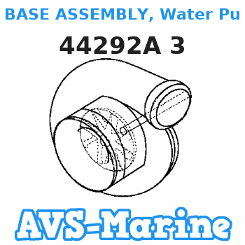 44292A 3 BASE ASSEMBLY, Water Pump Mercruiser 