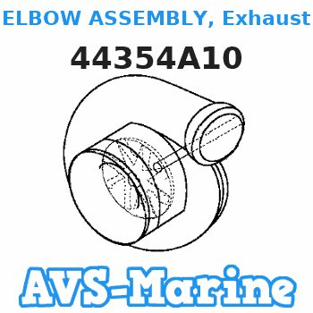 44354A10 ELBOW ASSEMBLY, Exhaust Mercruiser 
