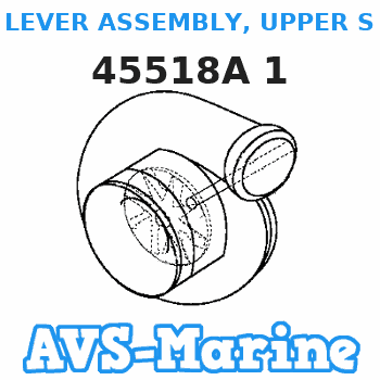 45518A 1 LEVER ASSEMBLY, UPPER SHIFT SHAFT Mercruiser 