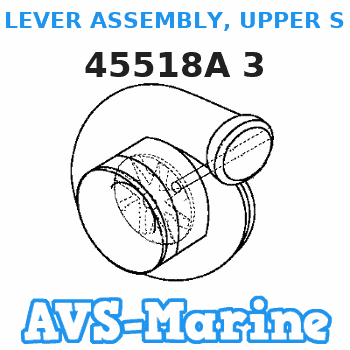 45518A 3 LEVER ASSEMBLY, UPPER SHIFT SHAFT Mercruiser 