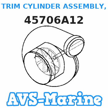 45706A12 TRIM CYLINDER ASSEMBLY, COMPLETE Mercruiser 