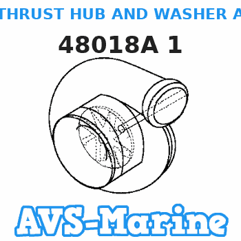 48018A 1 THRUST HUB AND WASHER ASSEMBLY Mercruiser 