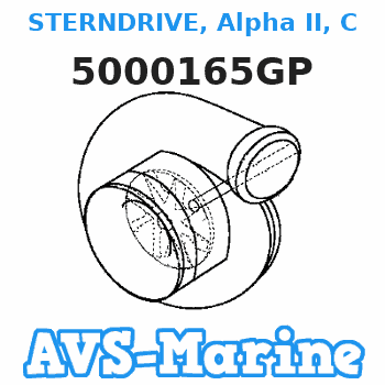 5000165GP STERNDRIVE, Alpha II, Counter Rotation (1.65) Mercruiser 
