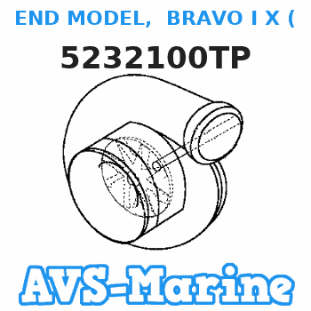 5232100TP END MODEL, BRAVO I X (1.36:1 Ratio) Mercruiser 
