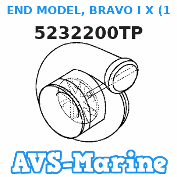 5232200TP END MODEL, BRAVO I X (1.50:1 Ratio) Mercruiser 