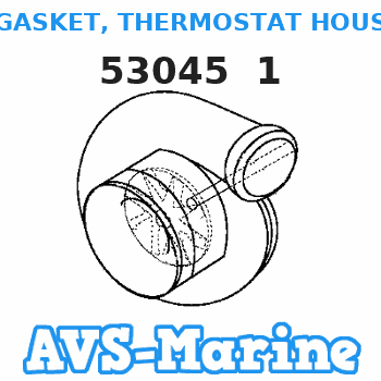 53045 1 GASKET, THERMOSTAT HOUSING Mercruiser 